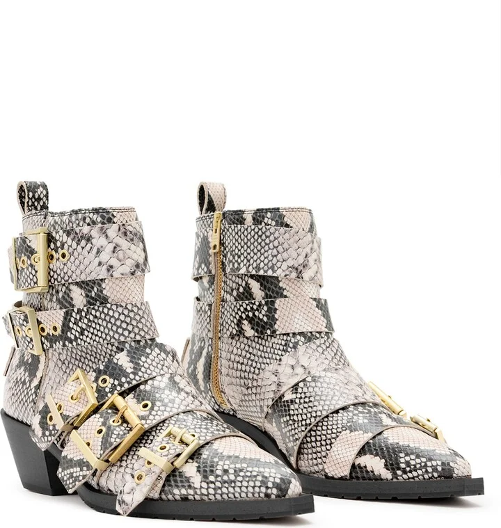 Jane Buckle Pointed Toe Boot