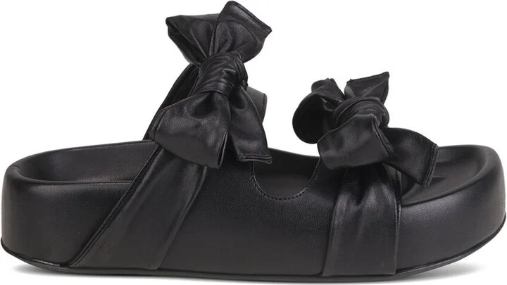 Jane Double R Leather Slide