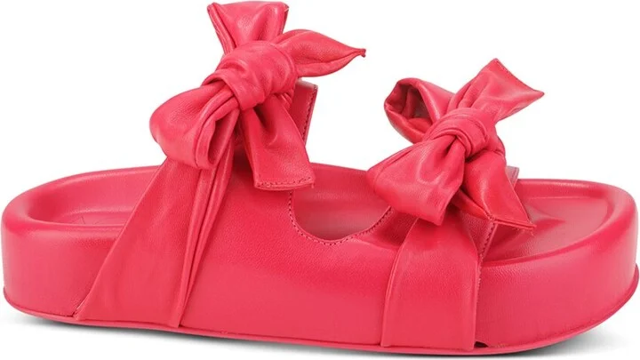Jane Double R Leather Slide