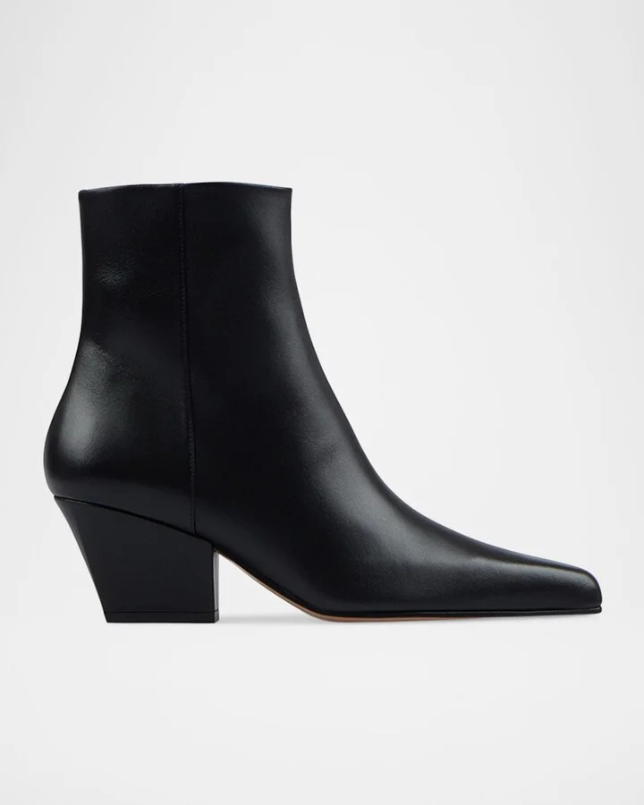 Jane Leather Ankle Boots