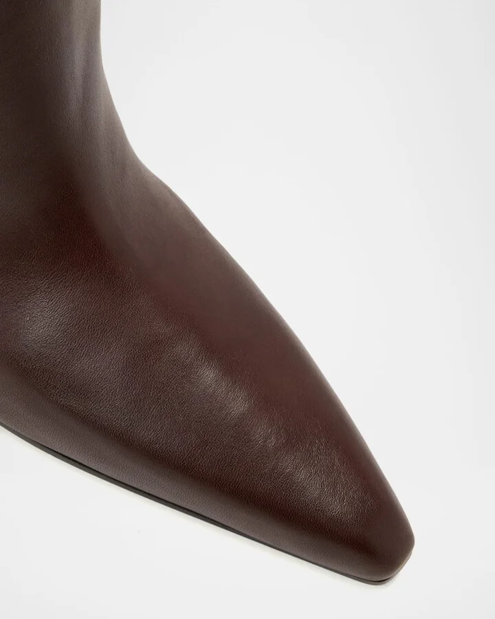 Jane Leather Knee Boots - Image 5