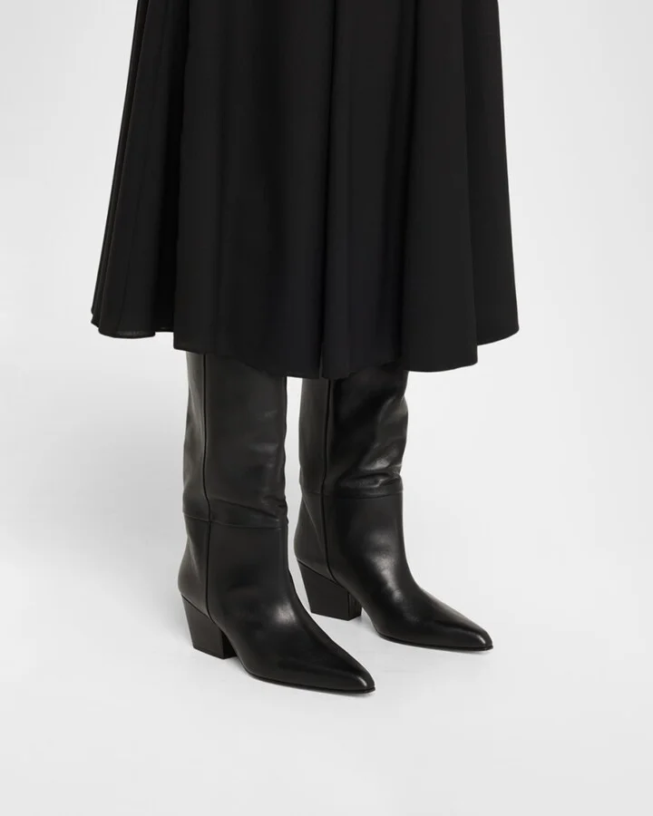 Jane Leather Knee Boots - Image 8
