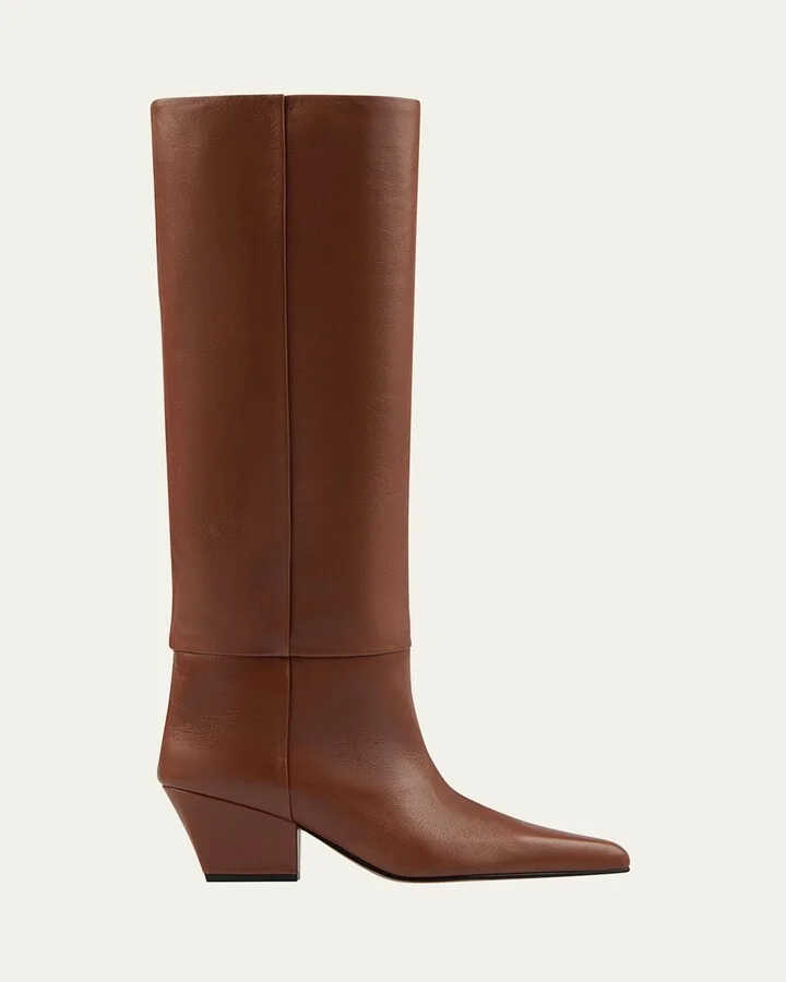 Jane Leather Knee Boots