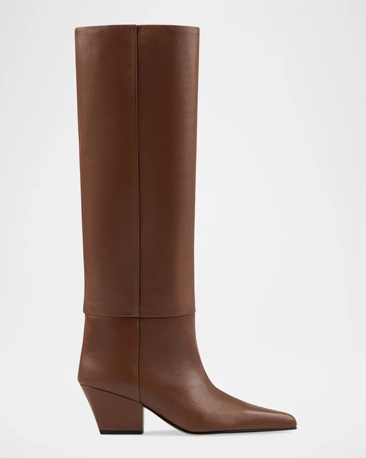 Jane Leather Knee Boots
