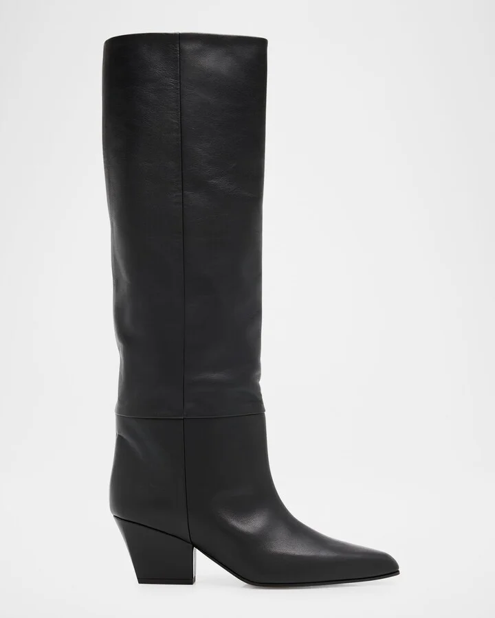 Jane Leather Knee Boots