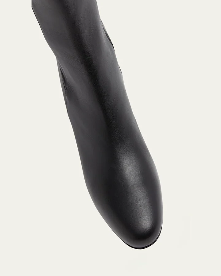 Jane Leather Red Sole Knee Boots - Image 2