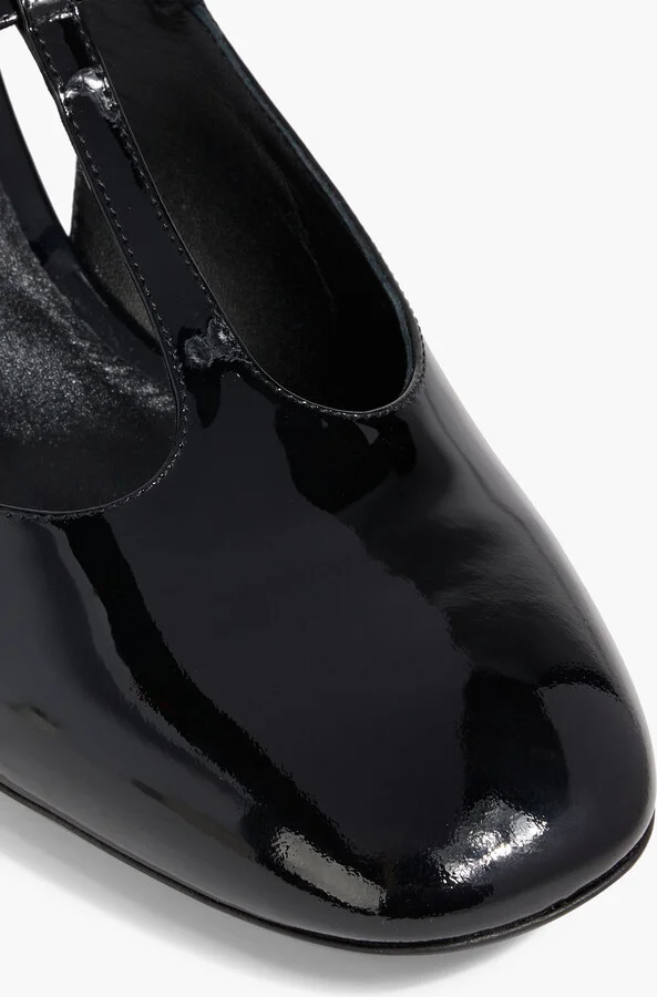 Jane patent-leather slingback pumps - Image 4