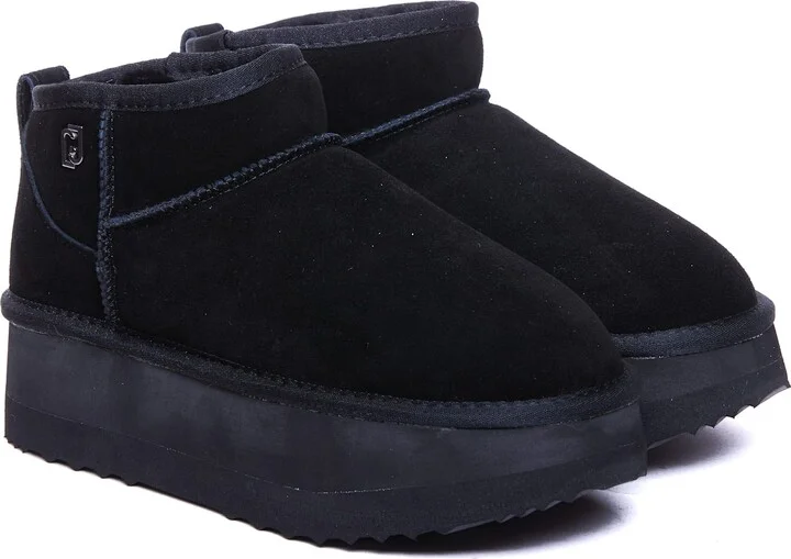 Jane Platform Suede Booties - Image 4