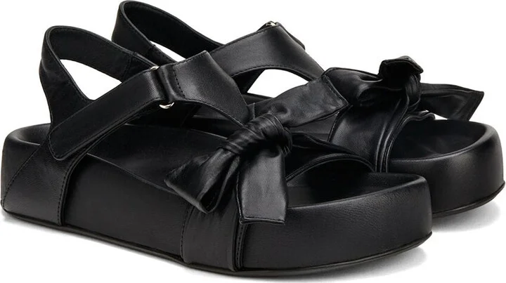 Jane Ribbon Leather Sandal