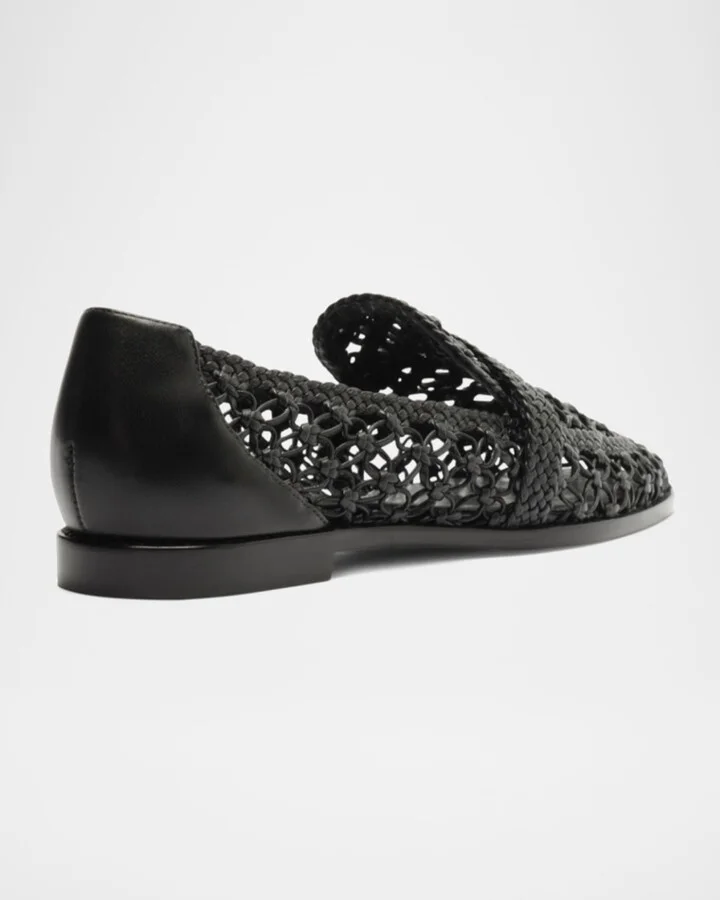 Jane Woven Leather Loafers - Image 2