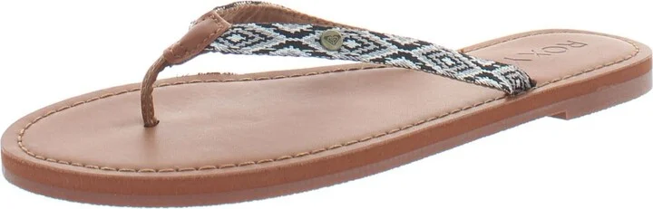 Janel Womens Thong Flat Flip-Flops