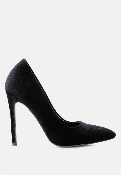 Janessa Velvet Stiletto Heel Pumps Women - Image 3