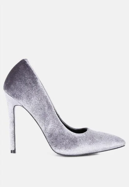 Janessa Velvet Stiletto Heel Pumps Women - Image 4