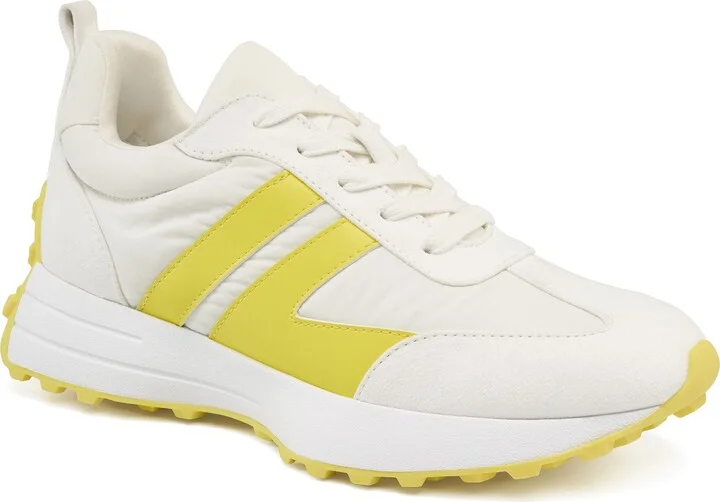 WHITE/ NEON YELLOW
