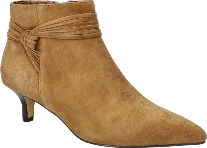 Jani Womens Suede Ankle Booties