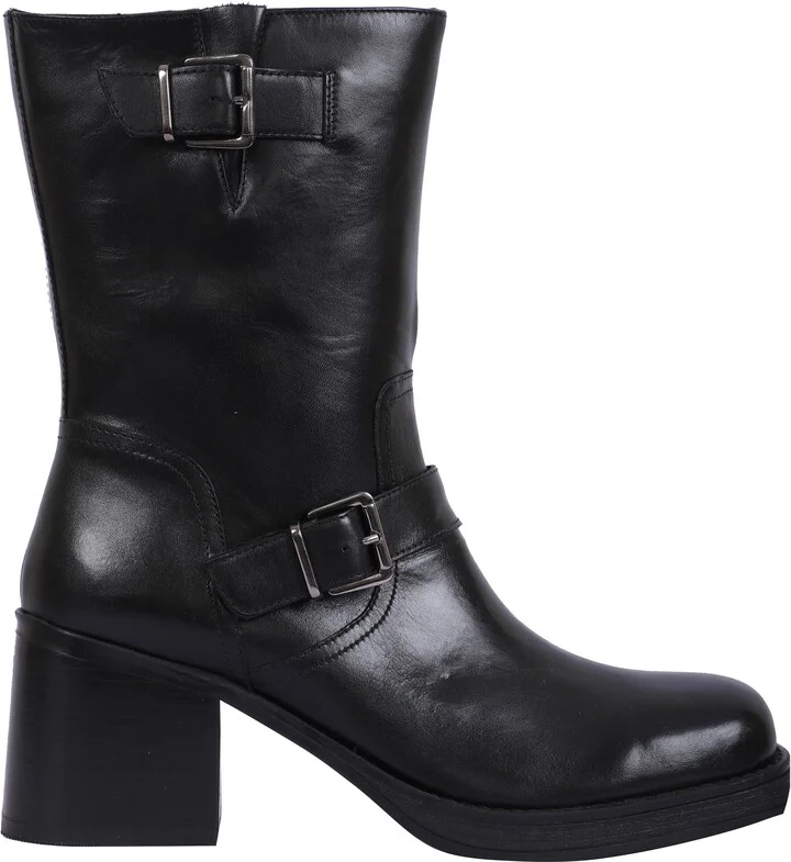 Janice Block Heel Engineer Boot - Image 3