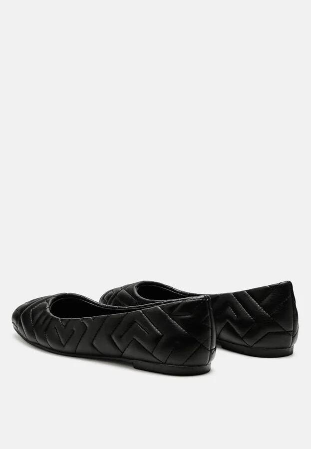 Janice Quilted Ballerina Flats - Image 3