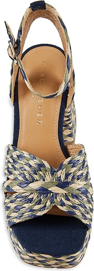 Janie 100MM Woven Raffia Sandals - Image 5