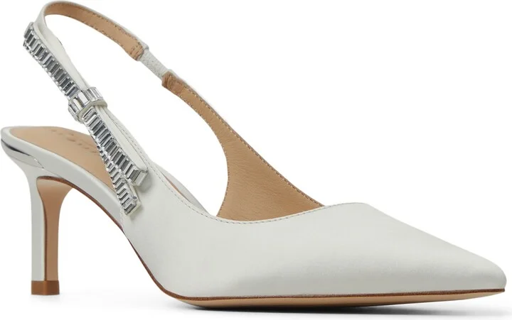 Janie Bow Slingback Pointed Toe Pump