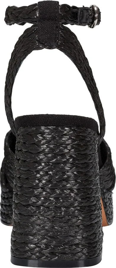 Janie Raffia Ankle Strap Platform Sandal - Image 3