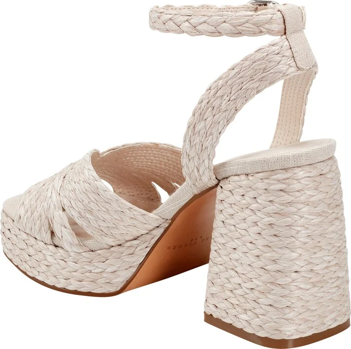 Janie Raffia Ankle Strap Platform Sandal - Image 9