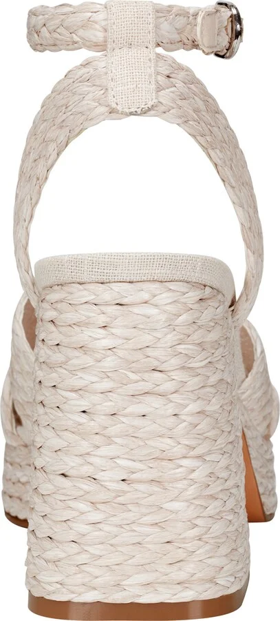 Janie Raffia Ankle Strap Platform Sandal - Image 10