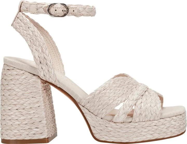 Janie Raffia Ankle Strap Platform Sandal - Image 11