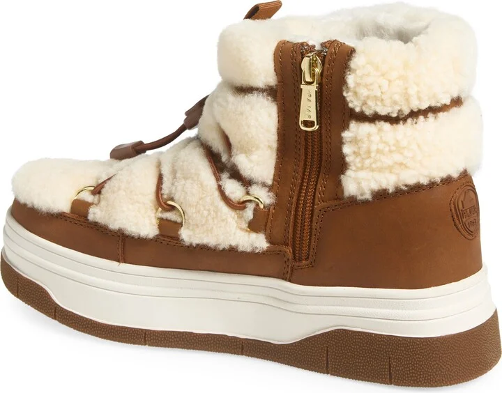Janie Waterproof Faux Shearling Platform Bootie - Image 8