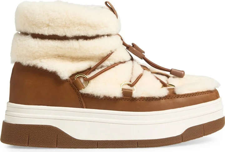 Janie Waterproof Faux Shearling Platform Bootie - Image 9