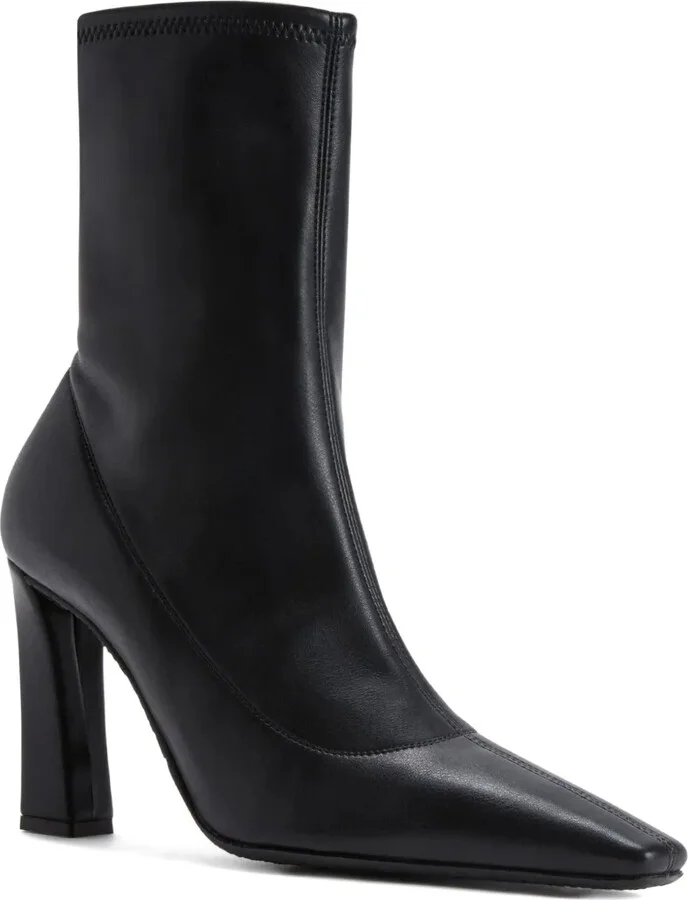 Janiee Stretch 90 square-toe sock boots