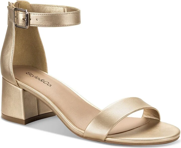 Janiee Womens Adjustable Manmade Ankle Strap