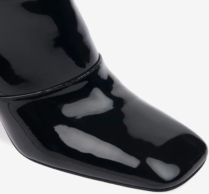 Janis Ankle Boots With Glossy Leather Heel - Image 5