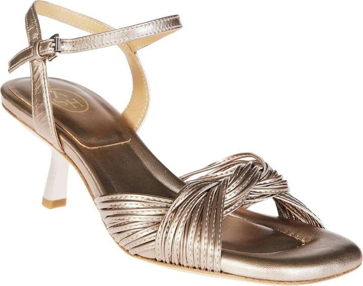 Janis Metallic Effect Ankle Strap Sandals - Image 2