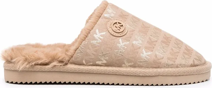 Janis monogram-print slippers
