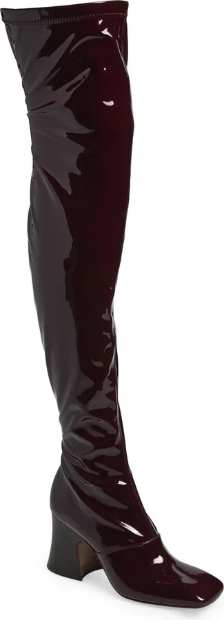 Janis Over the Knee Patent Boot