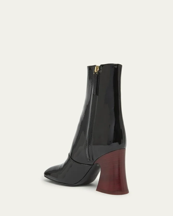 Janis Patent Leather Booties - Image 3