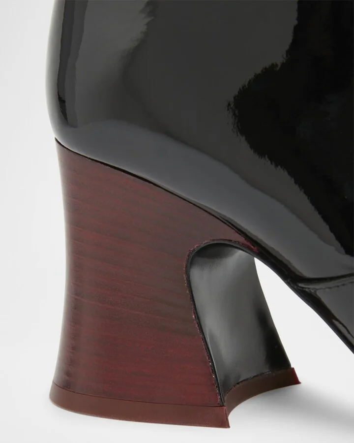 Janis Patent Leather Booties - Image 10