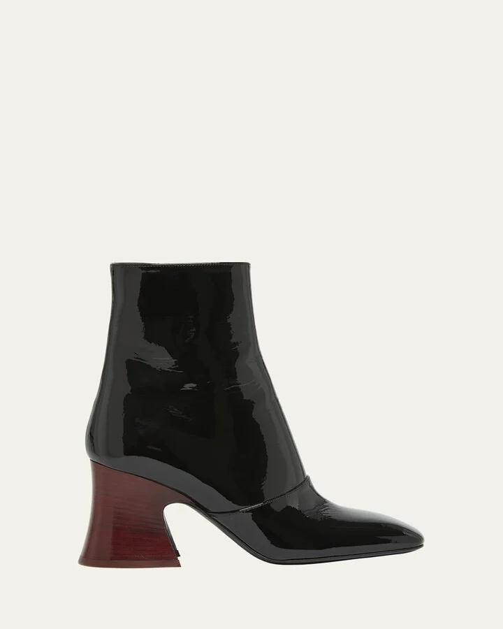 Janis Patent Leather Booties