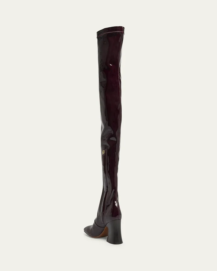Janis Patent Leather Over-The-Knee Boots - Image 5
