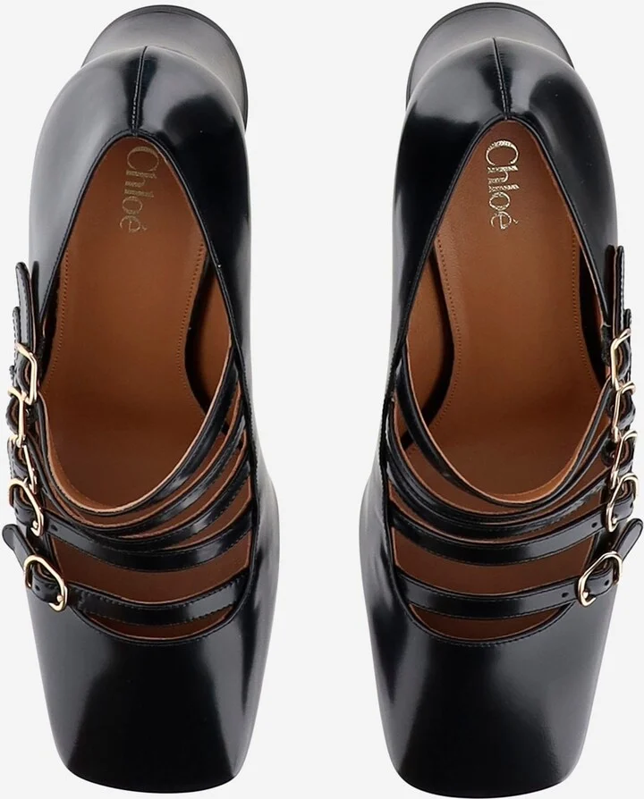 Janis Shiny Leather Pumps - Image 2