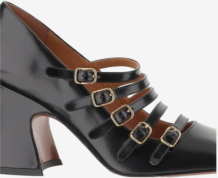 Janis Shiny Leather Pumps - Image 5