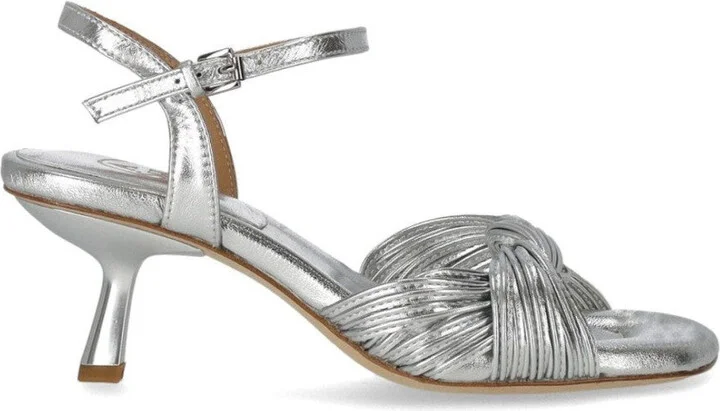 Janis Silver Heeled Sandal