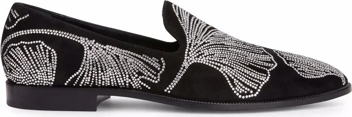 Jareth crystal-embellished loafers