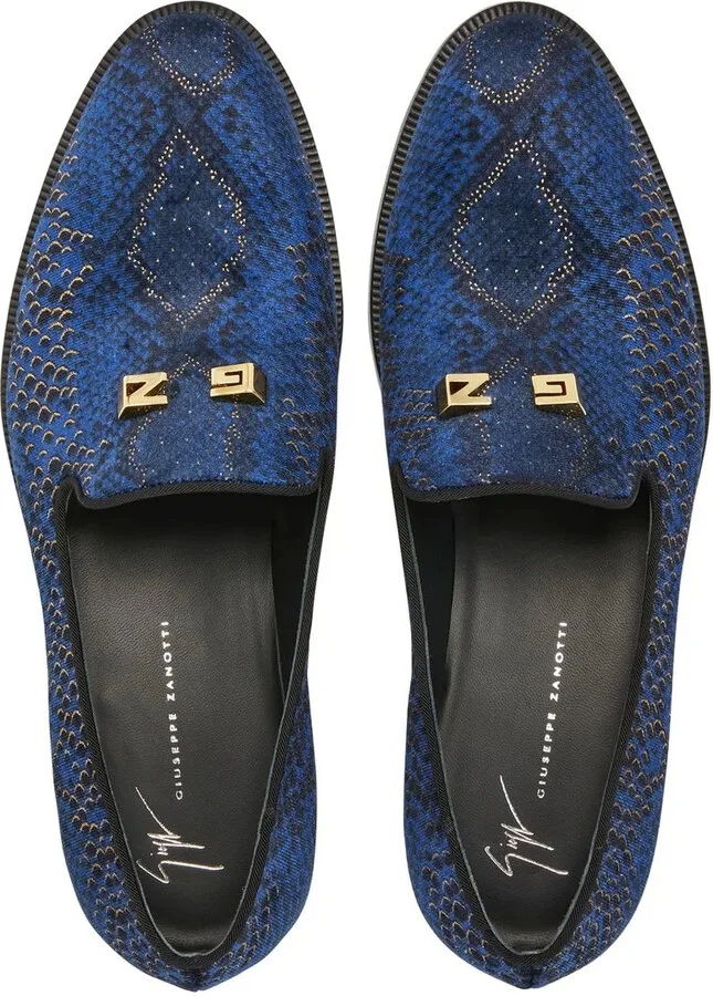Jareth snakeskin-print loafers - Image 4