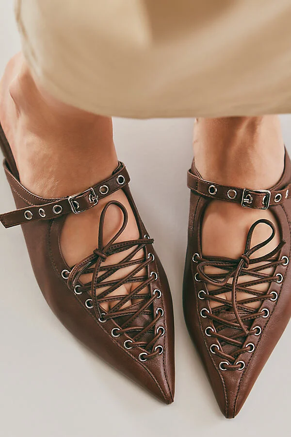Jaskier Corset-Detail Flats - Image 2