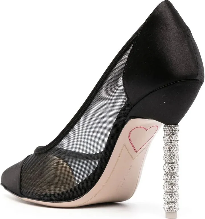 Jasmine 110mm crystal-embellished pumps - Image 3