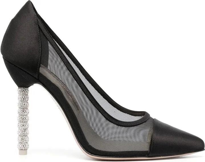 Jasmine 110mm crystal-embellished pumps