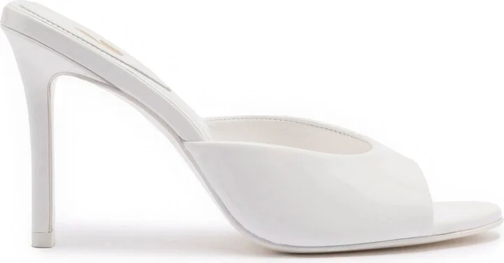 Jasmine Hi Mule In White Leather