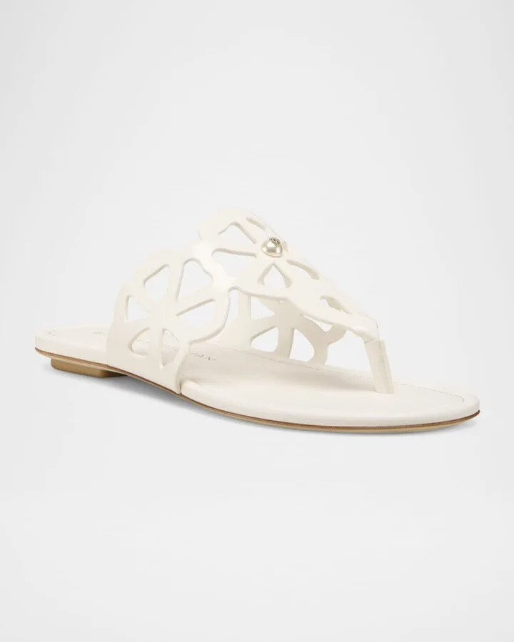 Jasmine Patent Cutout Thong Sandals - Image 6