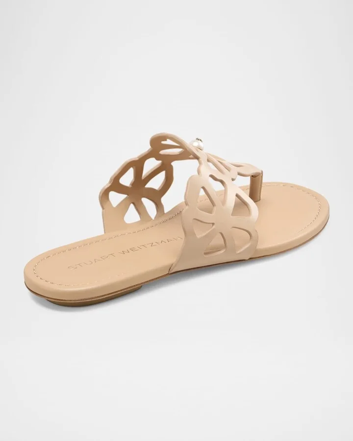 Jasmine Patent Cutout Thong Sandals - Image 8